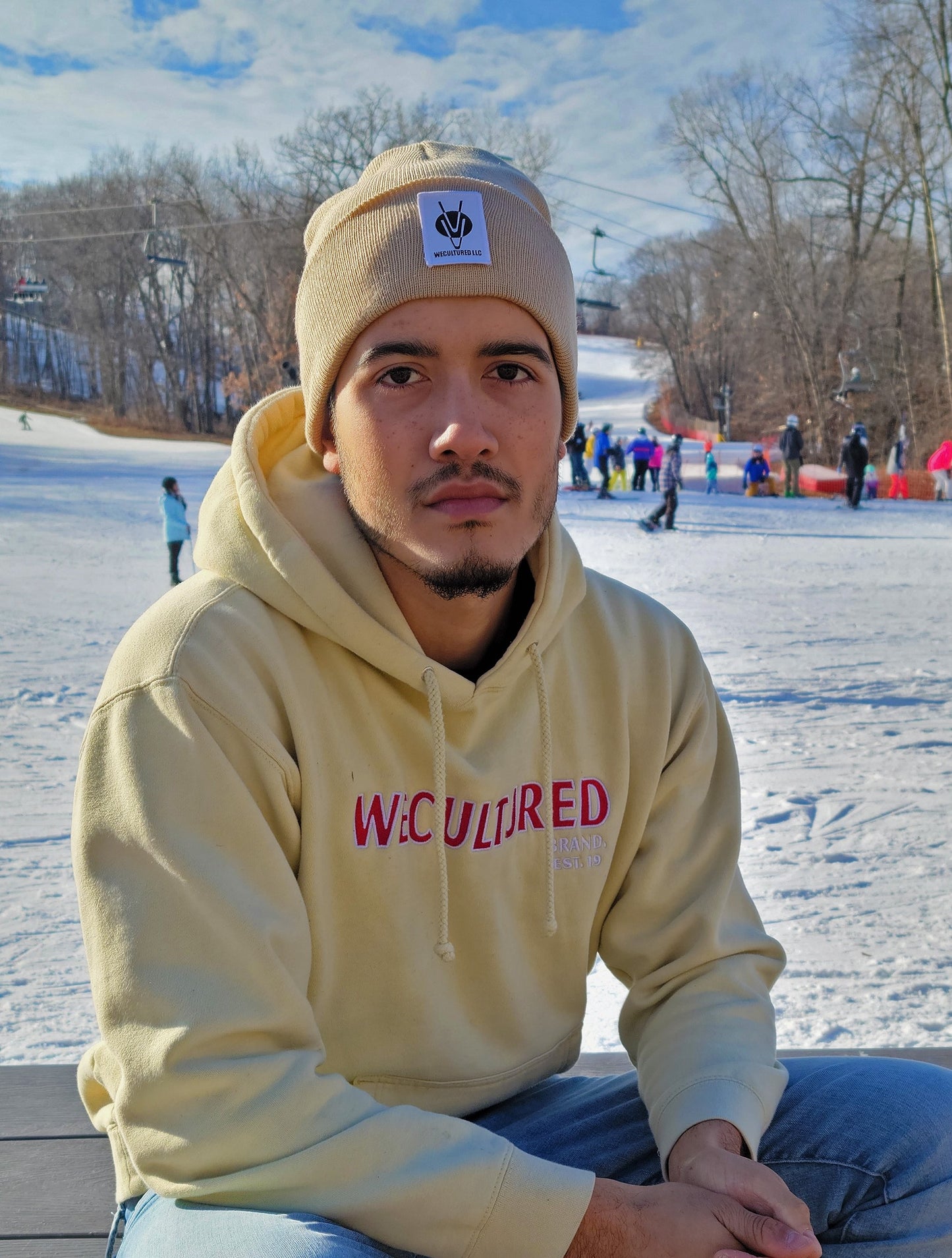 Ice Globe Beanie - TAN